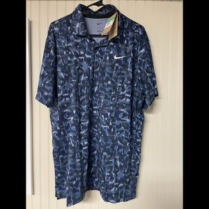 NWT. Navy Nike Dri-fit Golf Polo. Size XL